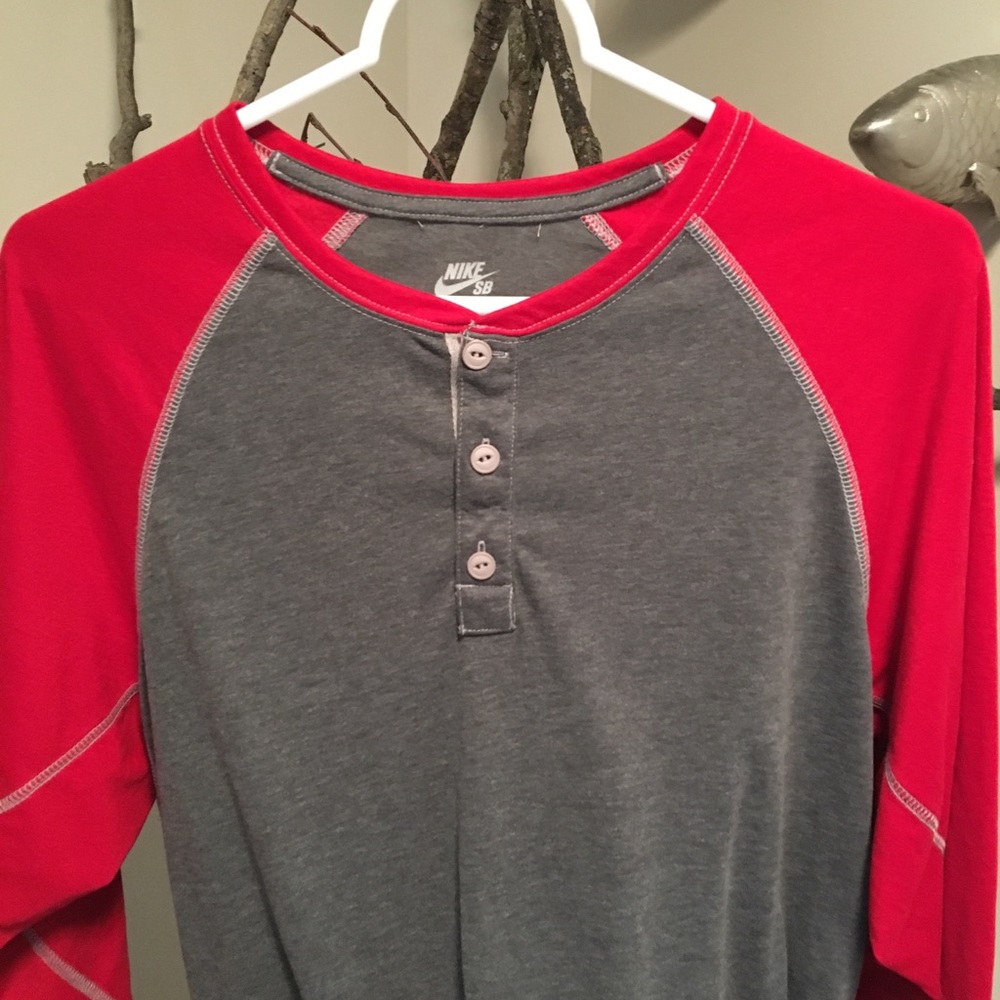 Nike baseball sleeve shirt.